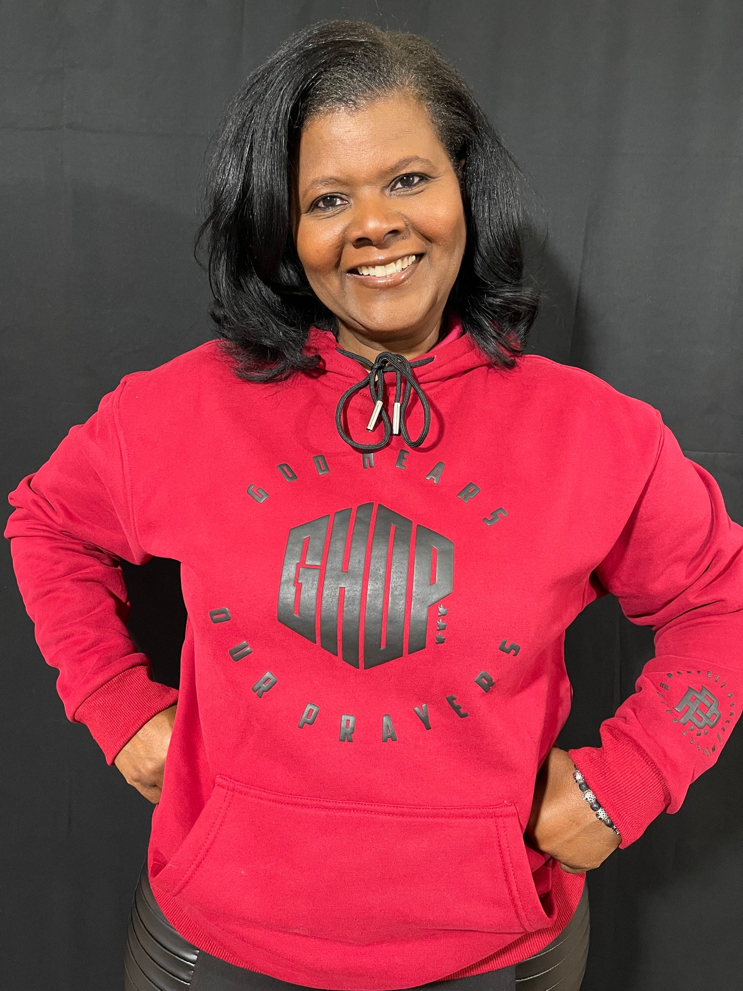 GHOP Puff Print Hoodie - RED
