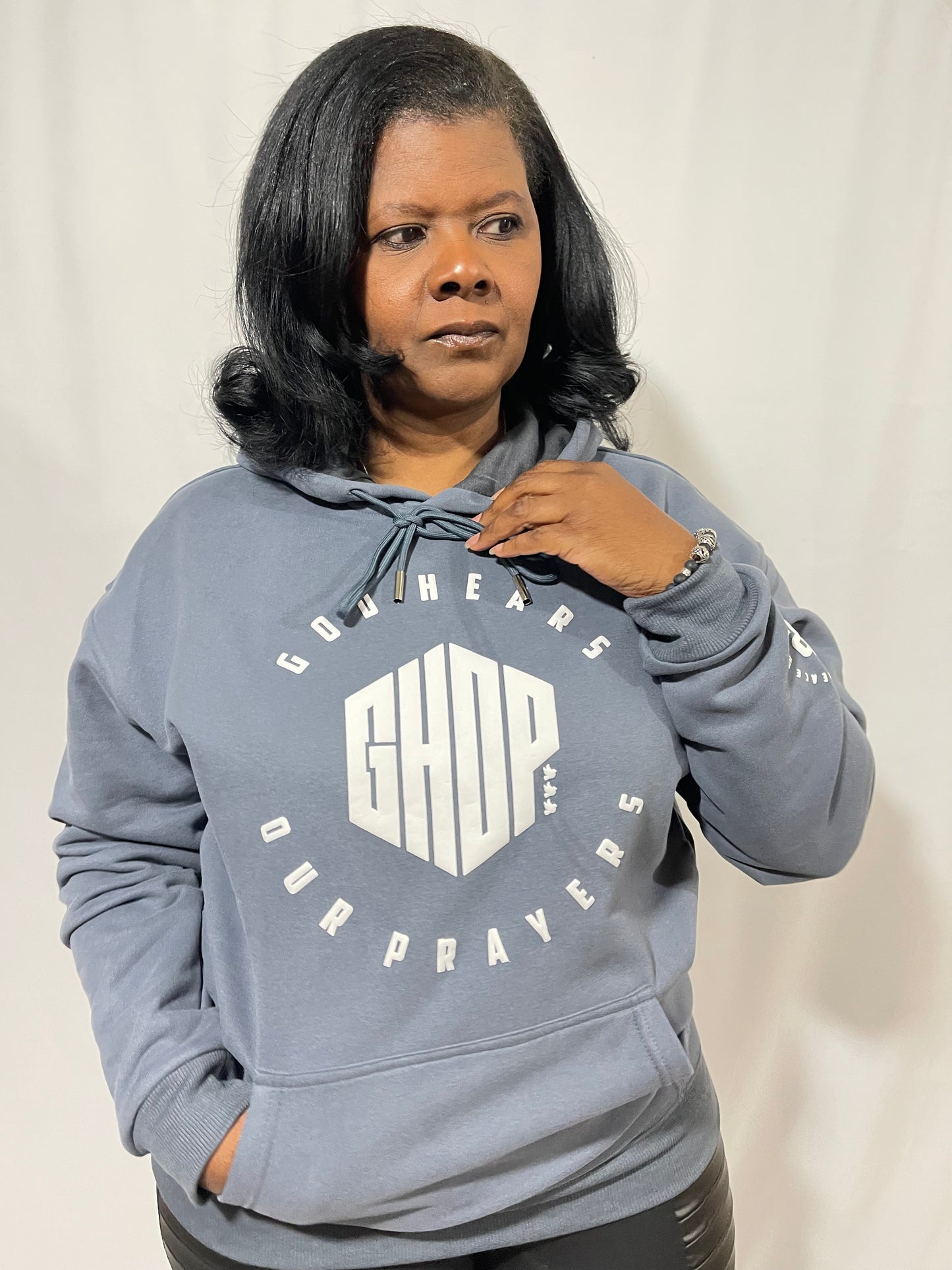 GHOP Puff Print Hoodie - GRAY