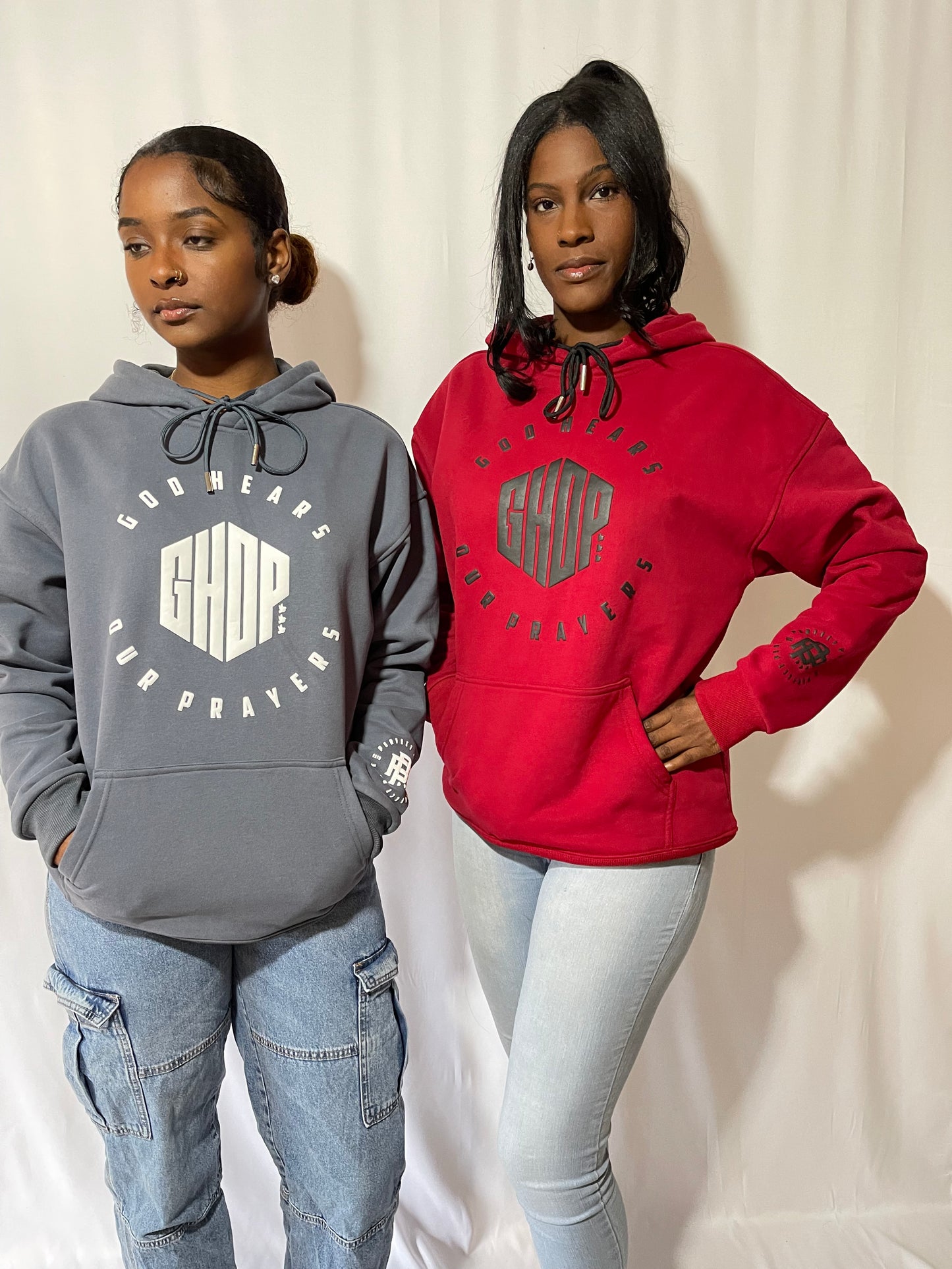 GHOP Puff Print Hoodie - GRAY