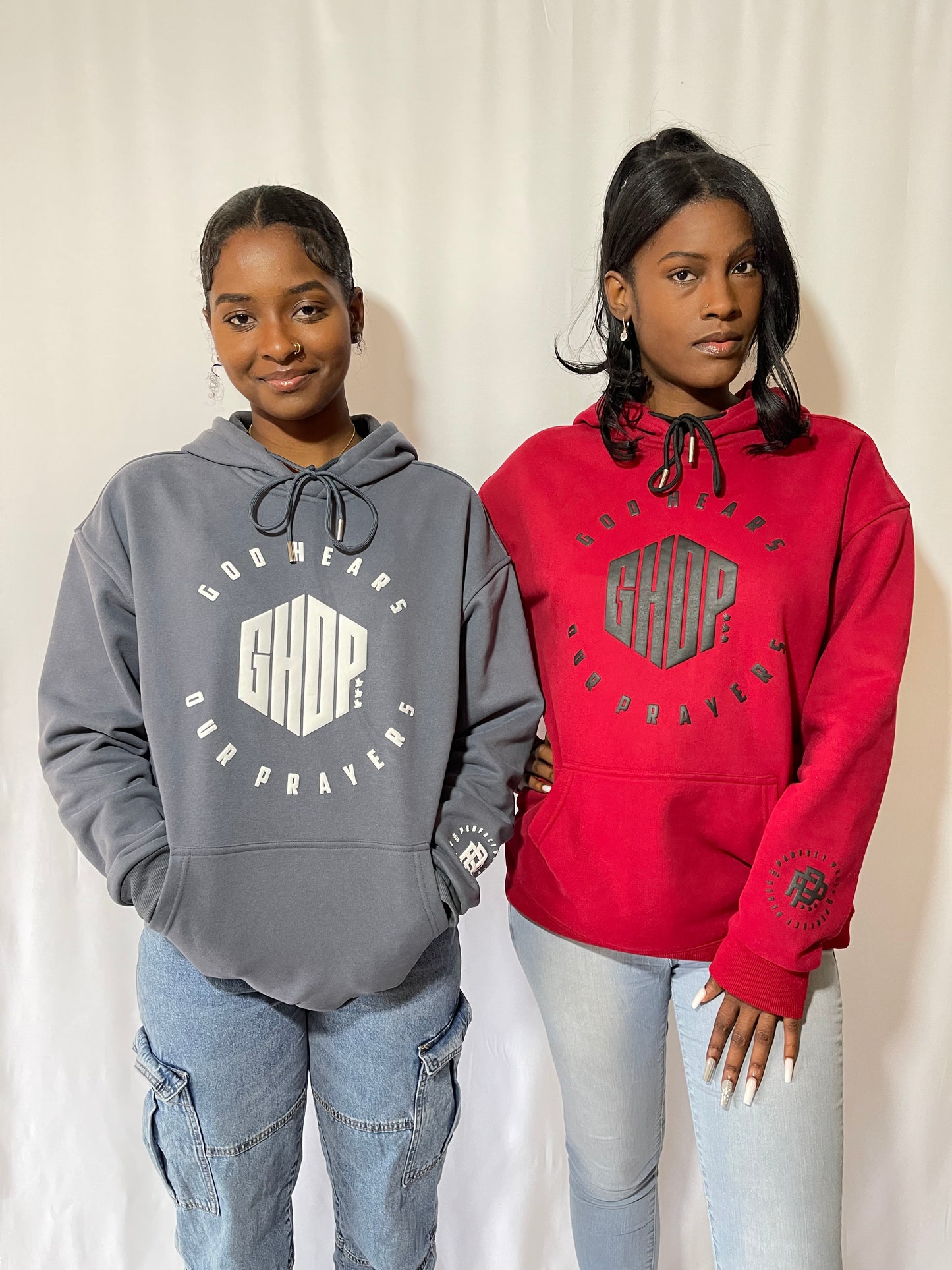 GHOP Puff Print Hoodie - GRAY