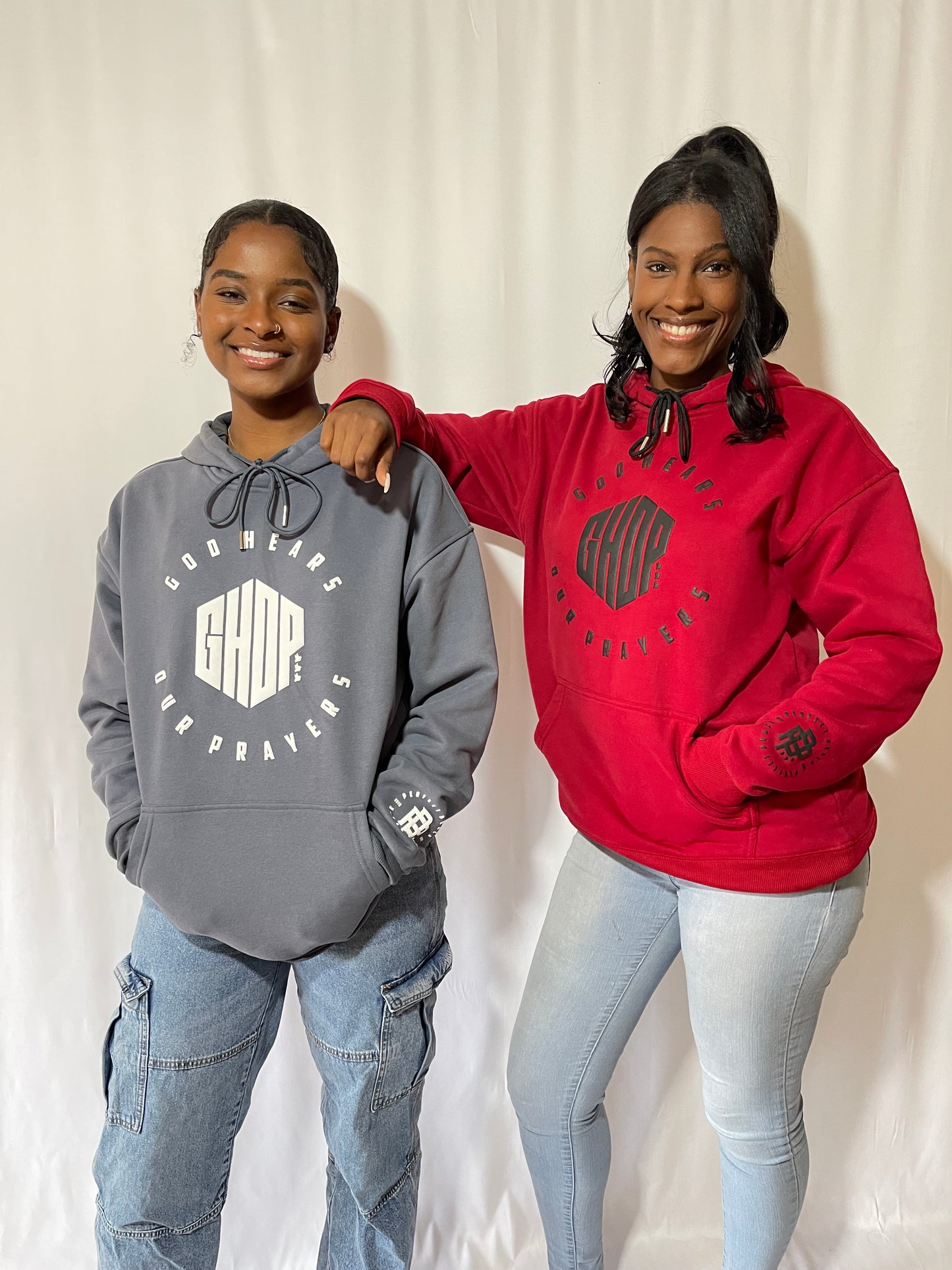 GHOP Puff Print Hoodie - RED
