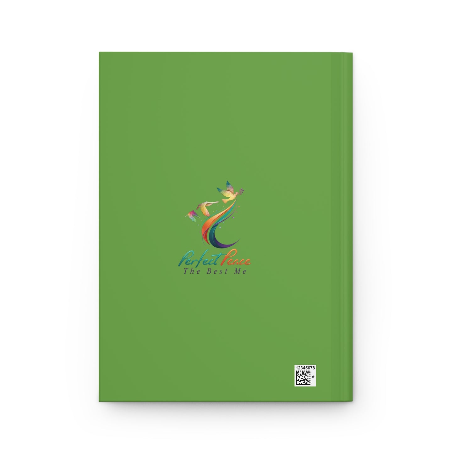 Calm & Peaceful Journal — Lotus Meditation Hardcover Journal (Green)