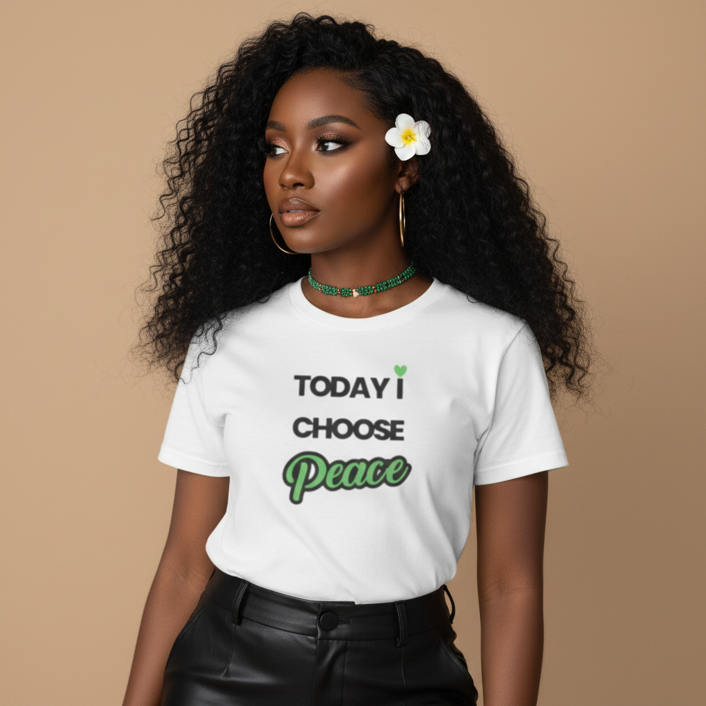 "Today I Choose Peace" Inspirational Graphic Tee
