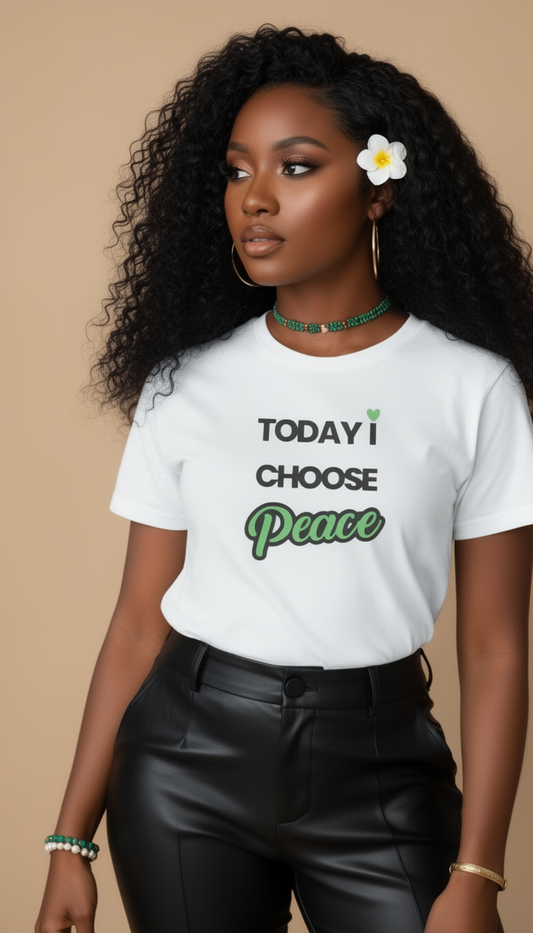 "Today I Choose Peace" Inspirational Graphic Tee